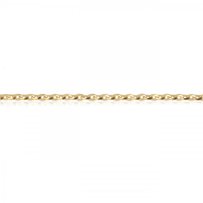 SPECIAL D-CUT CABLE CHAIN IN YELLOW GOLD 14 KT