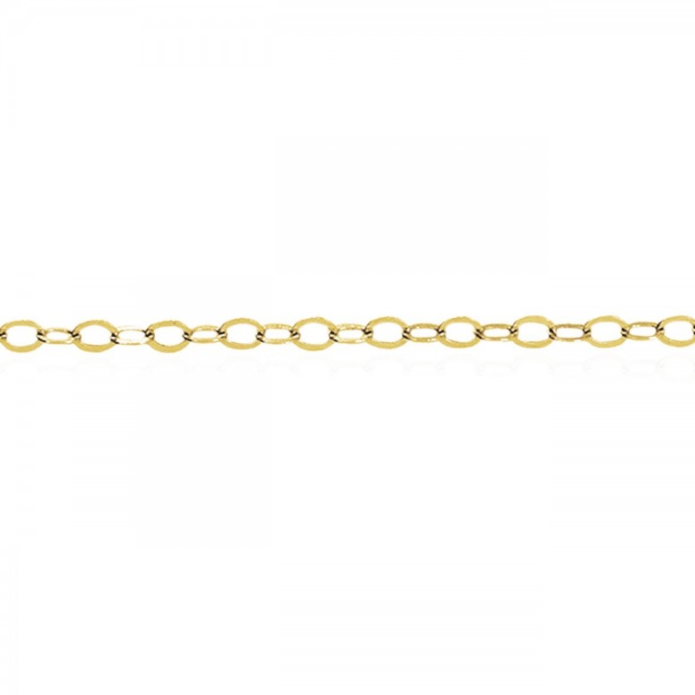 POLISHED CABLE CHAIN IN YELLOW GOLD 18 KT