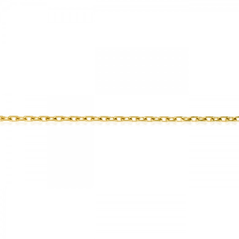 SPECIAL D-CUT CABLE CHAIN IN YELLOW GOLD 9 KT