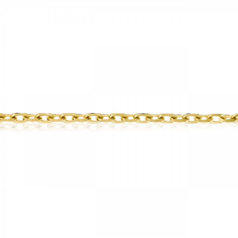 SPECIAL D-CUT CABLE CHAIN IN YELLOW GOLD 9 KT