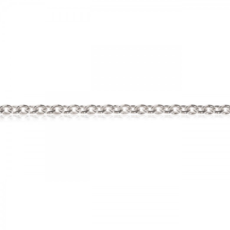 CATENA FORZATINA IN ORO BIANCO 14 KT
