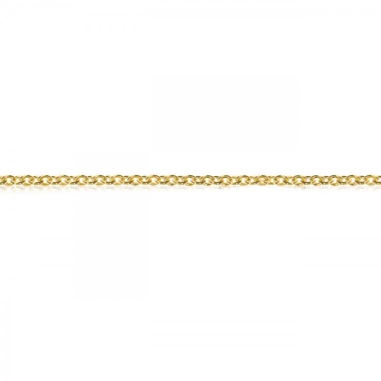 POLISHED CABLE CHAIN IN YELLOW GOLD 18 KT