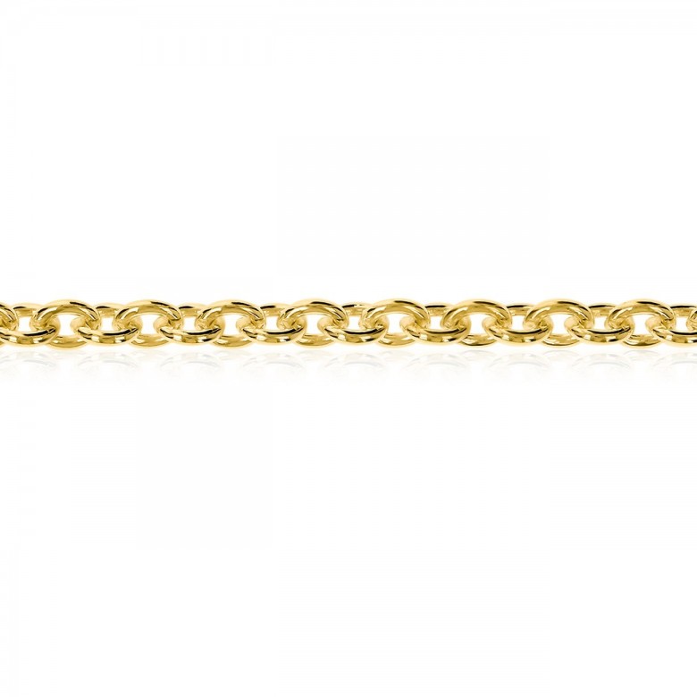 POLISHED CABLE CHAIN IN YELLOW GOLD 18 KT