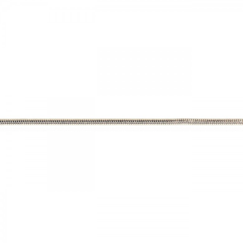 SNAKE CHAIN IN WHITE GOLD 18 KT