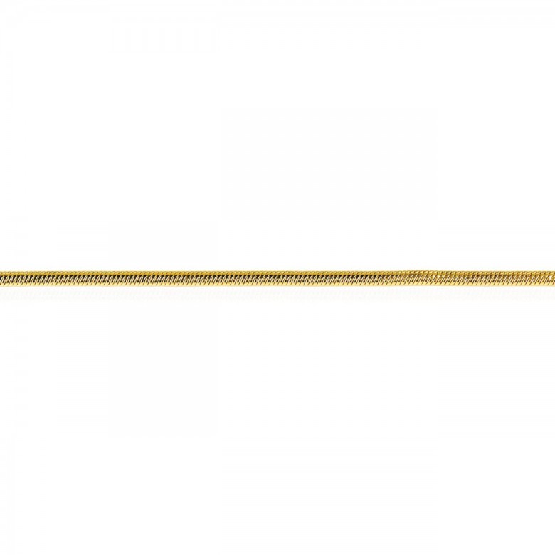 SNAKE CHAIN IN YELLOW GOLD 18 KT