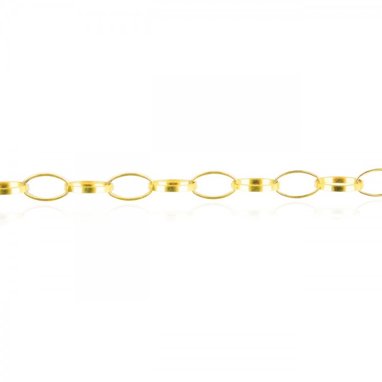 FANCY LINK CHAIN IN YELLOW GOLD 9 KT