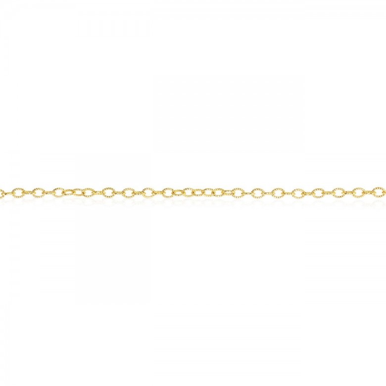 D-CUT FANCY LINK CHAIN IN YELLOW GOLD 14 KT