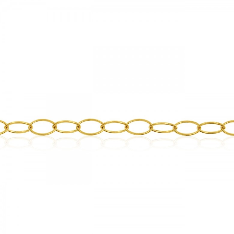 CATENA FORZATINA FANTASIA IN ORO GIALLO 14 KT
