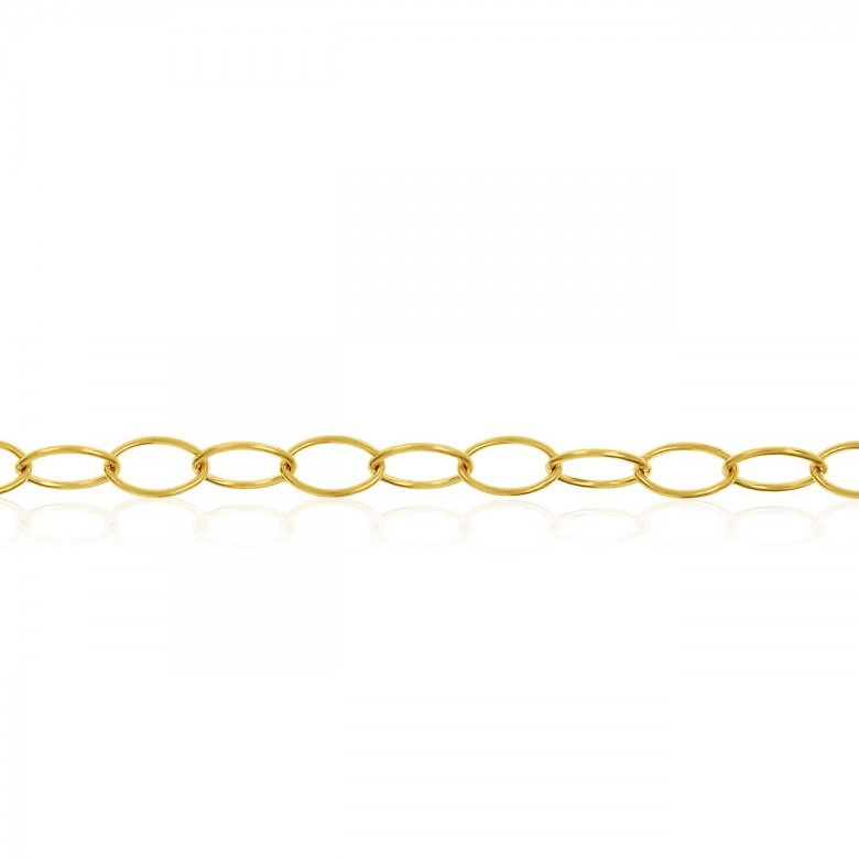 CATENA FORZATINA FANTASIA IN ORO GIALLO 14 KT