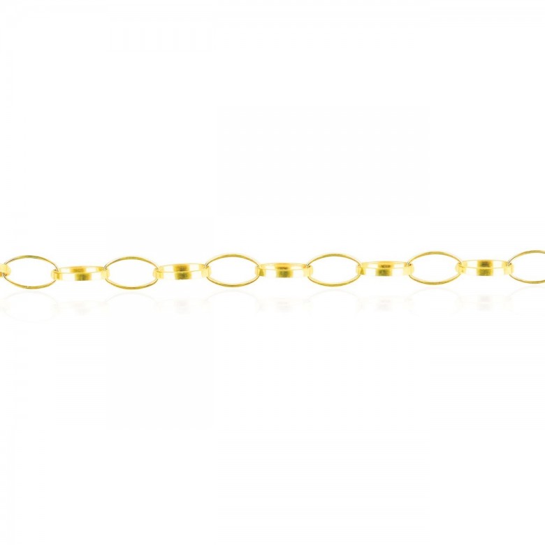 FANCY LINK CHAIN IN YELLOW GOLD 9 KT