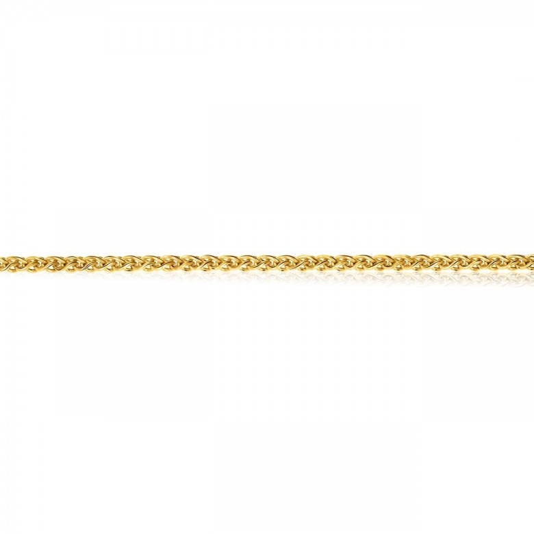 WHEAT CHAIN IN YELLOW GOLD 9 KT