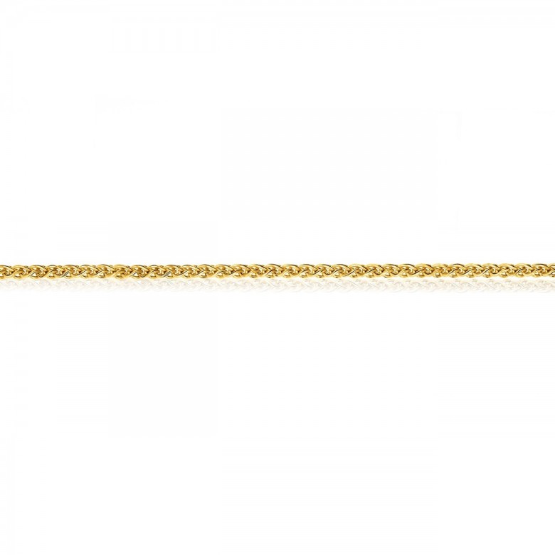 WHEAT CHAIN IN YELLOW GOLD 18 KT