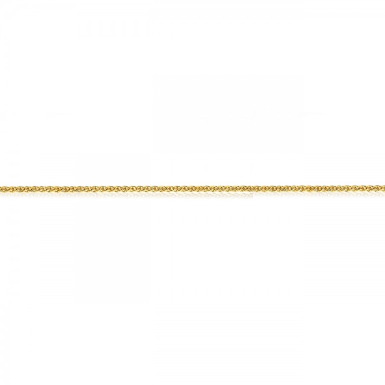WHEAT CHAIN IN YELLOW GOLD 14 KT