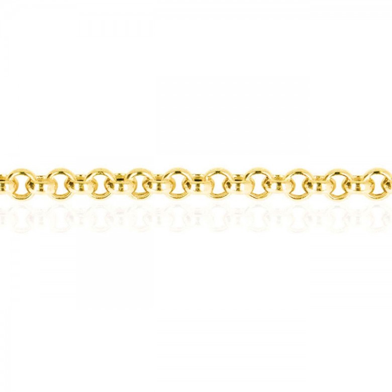 CATENA ROLO' VUOTA IN ORO GIALLO 14 KT