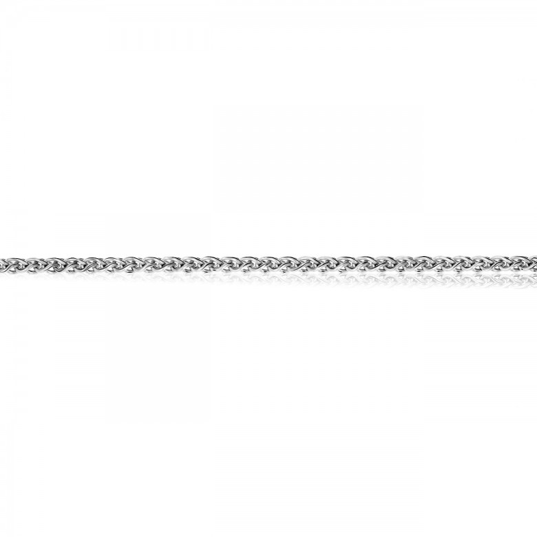WHEAT CHAIN IN WHITE GOLD 14 KT