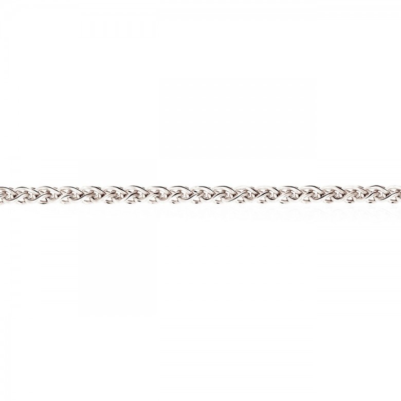 CATENA SPIGA DIAMANTATA IN ARGENTO 926