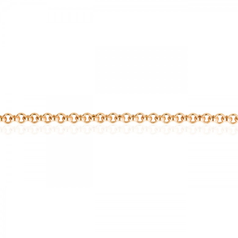 CATENA ROLO' VUOTA IN ORO ROSSO 9 KT