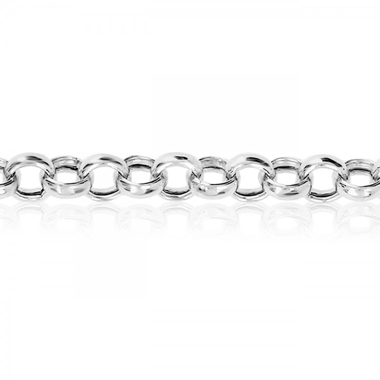 HOLLOW ROLO' CHAIN IN SILVER 925