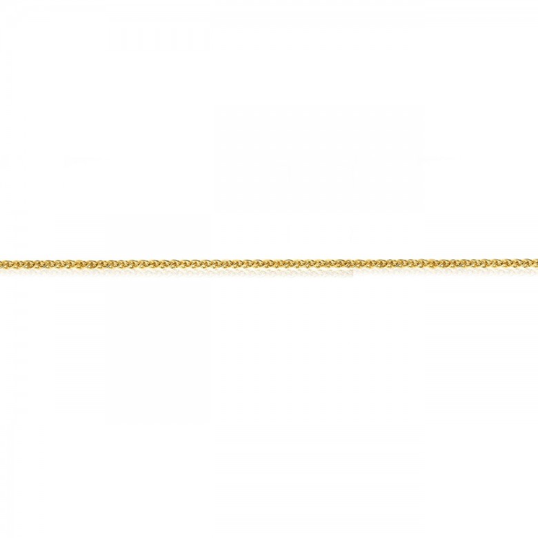 WHEAT CHAIN IN YELLOW GOLD 18 KT