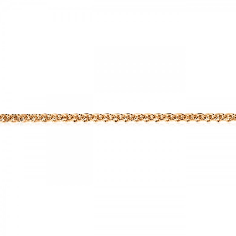 WHEAT CHAIN IN RED GOLD 14 KT