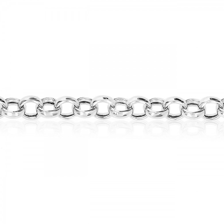 HOLLOW ROLO' CHAIN IN SILVER 925
