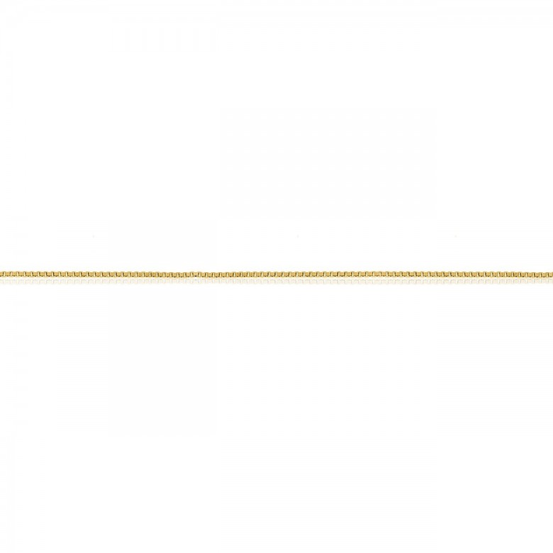 D-CUT SQUARE CHAIN IN YELLOW GOLD 9 KT