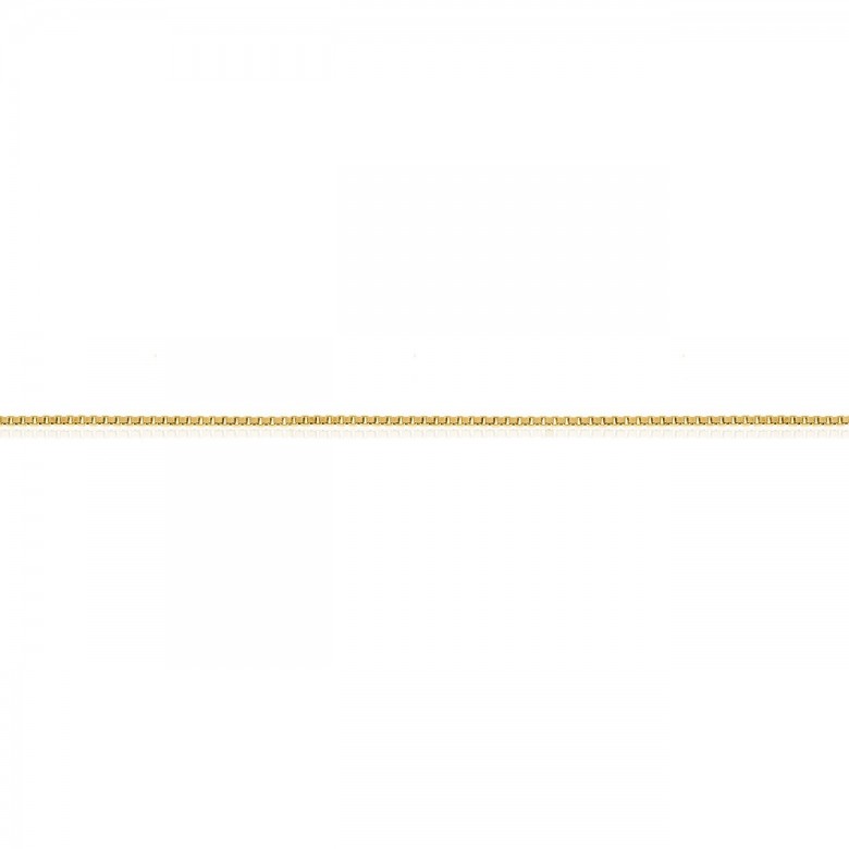 D-CUT SQUARE CHAIN IN YELLOW GOLD 18 KT