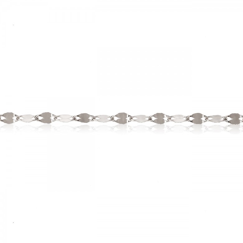 CATENA FANTASIA SUPER LEGGERA IN ORO BIANCO 14 KT