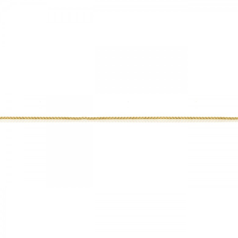 D-CUT SQUARE CHAIN IN YELLOW GOLD 18 KT