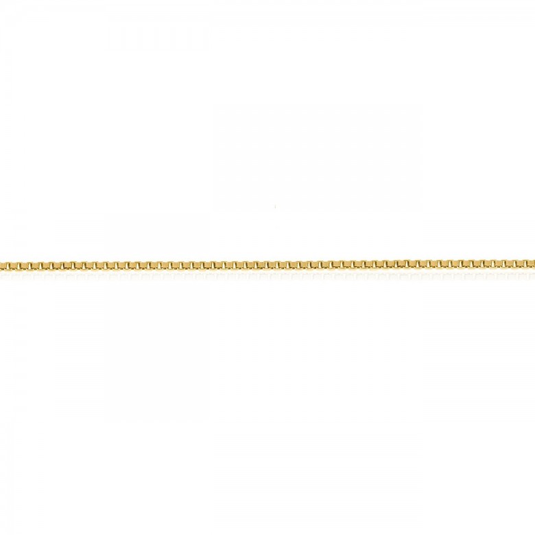 D-CUT SQUARE CHAIN IN YELLOW GOLD 18 KT
