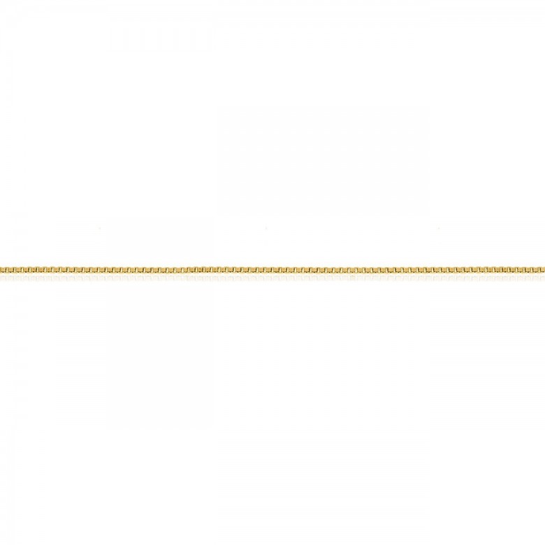 D-CUT SQUARE CHAIN IN YELLOW GOLD 9 KT