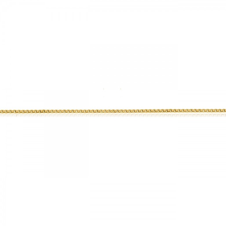 D-CUT SQUARE CHAIN IN YELLOW GOLD 14 KT