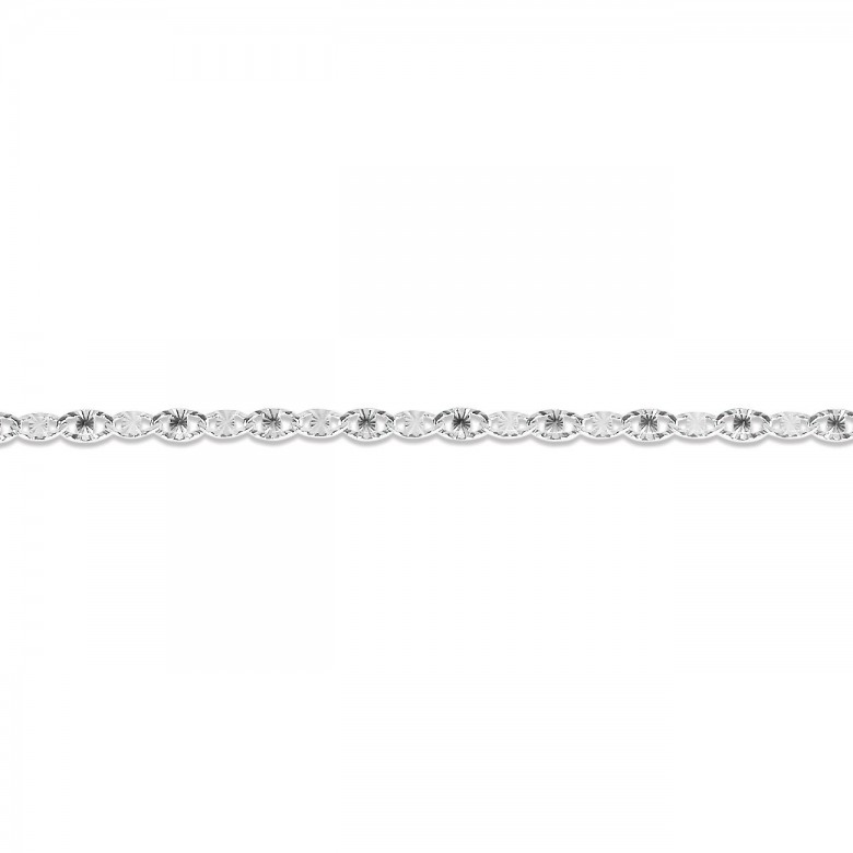CATENA FANTASIA IN ORO BIANCO RODIATO 18 KT
