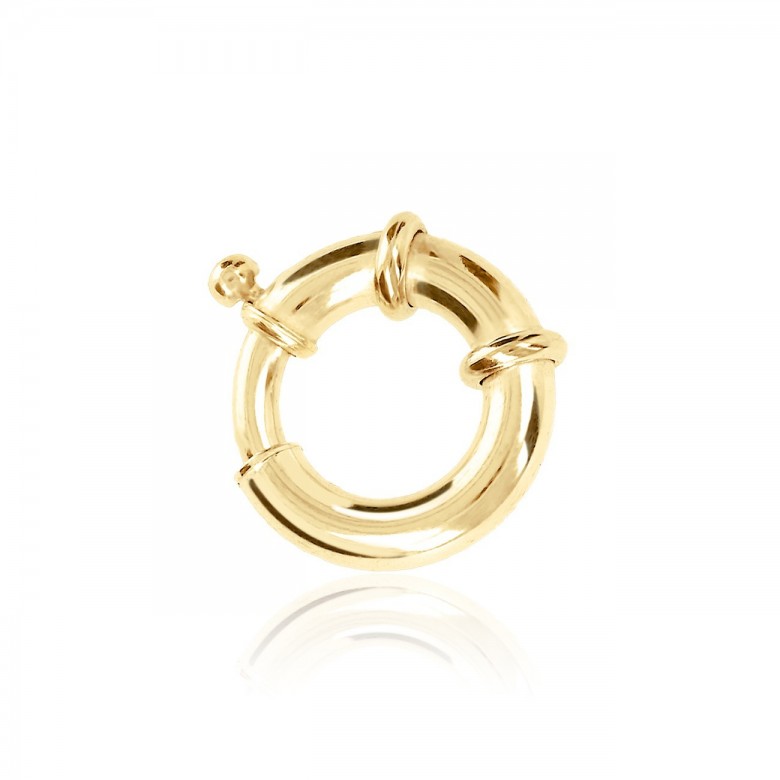CHIUSURA SPECIALE A MOLLA IN ORO GIALLO 18 KT