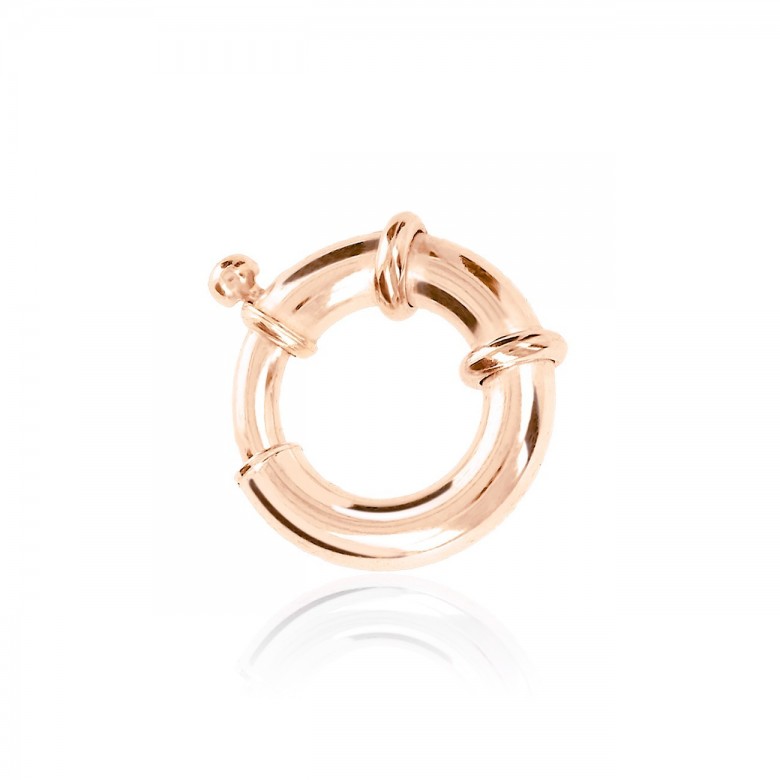 CHIUSURA SPECIALE A MOLLA IN ORO ROSSO 9 KT