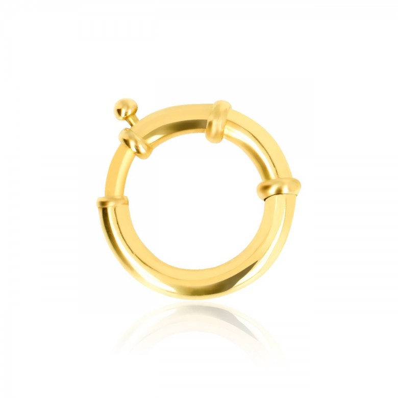 CHIUSURA SPECIALE A MOLLA IN ORO GIALLO 14 KT