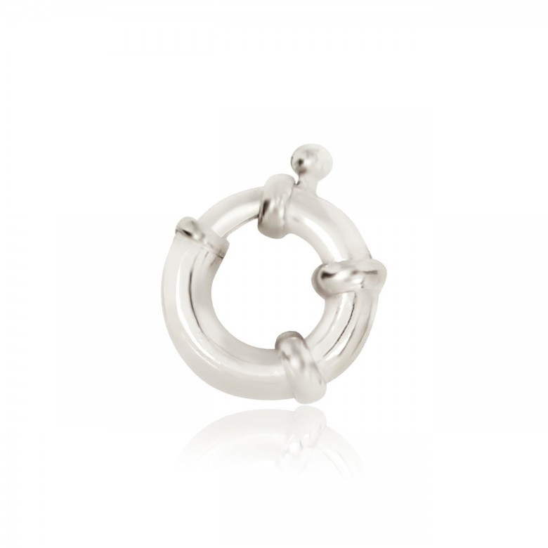 CHIUSURA SPECIALE A MOLLA IN ORO BIANCO 18 KT