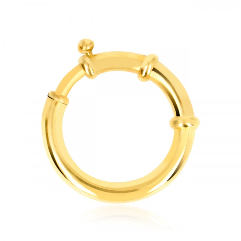 CHIUSURA SPECIALE A MOLLA IN ORO GIALLO 9 KT