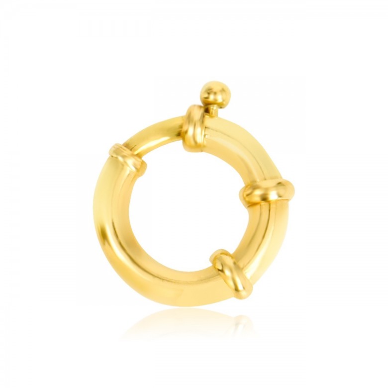 CHIUSURA SPECIALE A MOLLA IN ORO GIALLO 9 KT