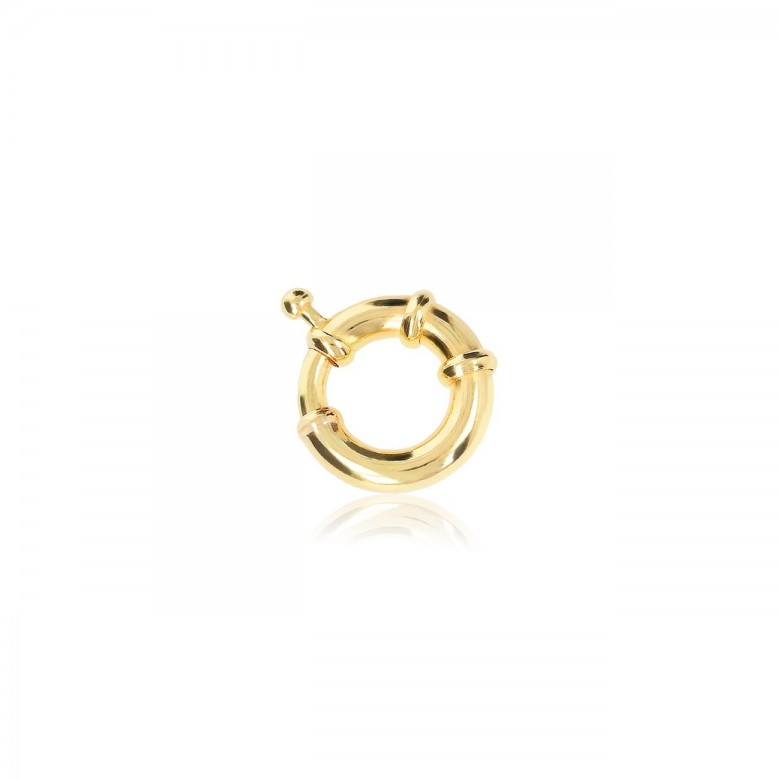 CHIUSURA SPECIALE A MOLLA IN ORO GIALLO 14 KT