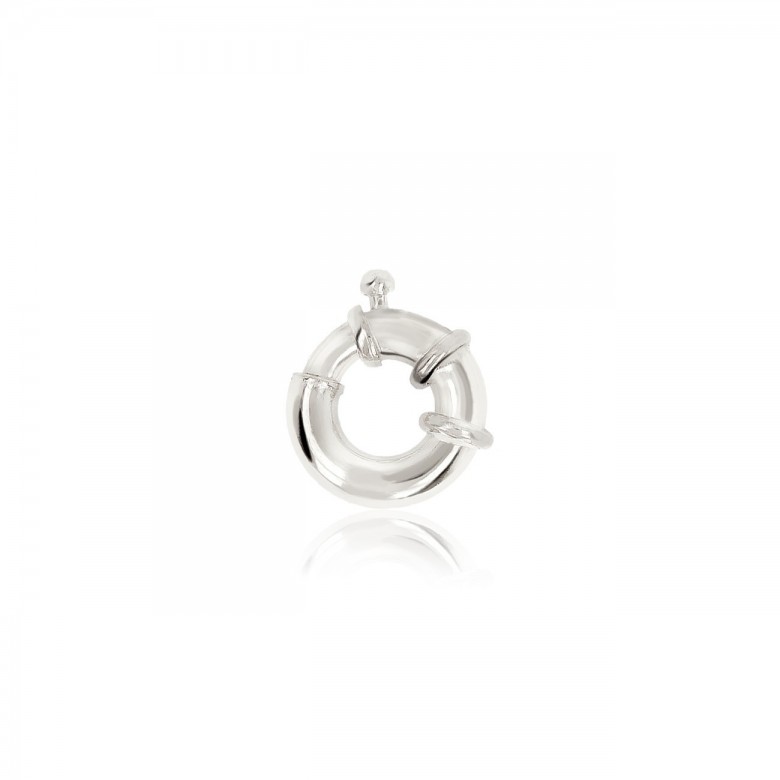 CHIUSURA SPECIALE A MOLLA IN ORO BIANCO 18 KT