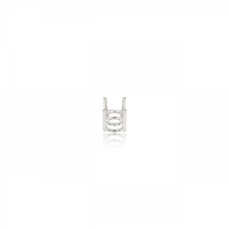 STRAIGHT THREAD GRIFF HANDMADE NO CASTED IN WHITE GOLD 18 KT