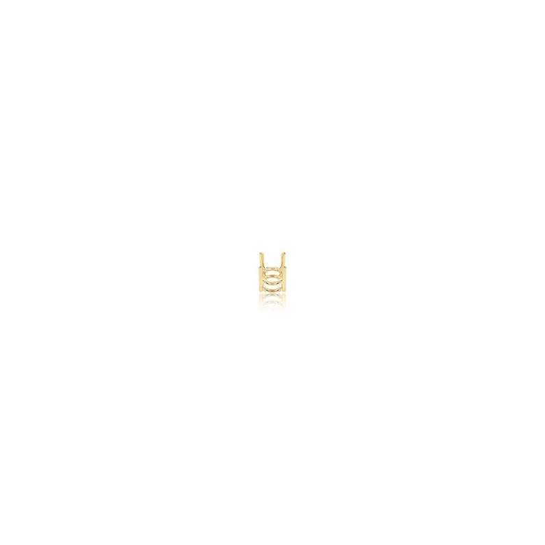 STRAIGHT THREAD GRIFF HANDMADE NO CASTED IN YELLOW GOLD 18 KT