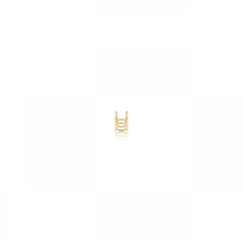 STRAIGHT THREAD GRIFF HANDMADE NO CASTED IN YELLOW GOLD 18 KT