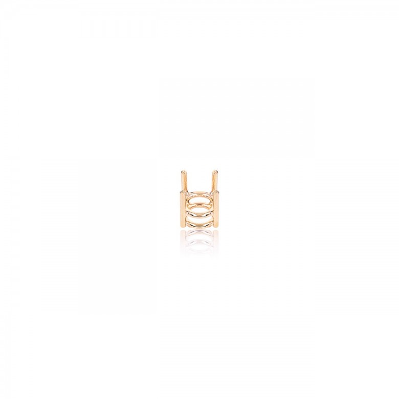 STRAIGHT THREAD GRIFF HANDMADE NO CASTED IN RED GOLD 18 KT
