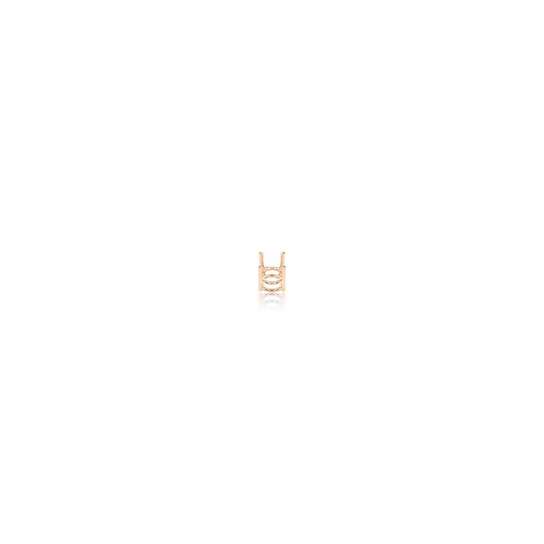 STRAIGHT THREAD GRIFF HANDMADE NO CASTED IN RED GOLD 18 KT