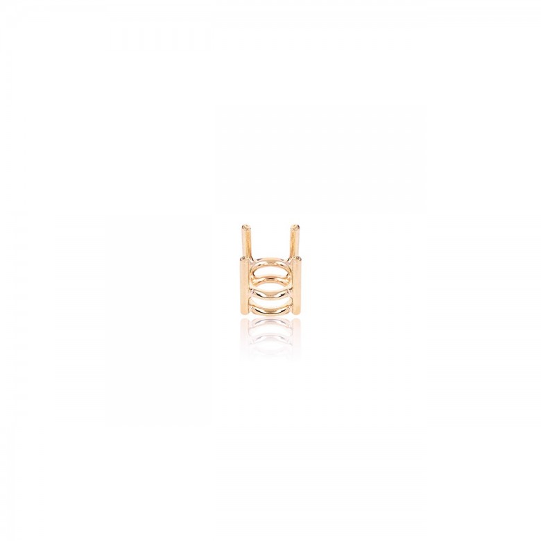 STRAIGHT THREAD GRIFF HANDMADE NO CASTED IN RED GOLD 18 KT