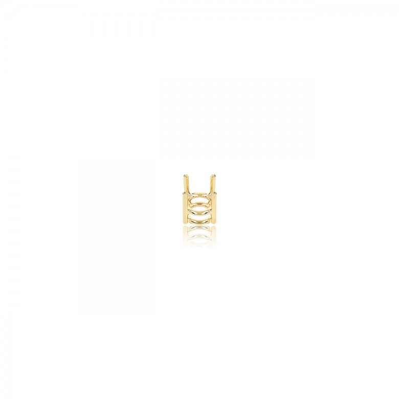 STRAIGHT THREAD GRIFF HANDMADE NO CASTED IN YELLOW GOLD 18 KT
