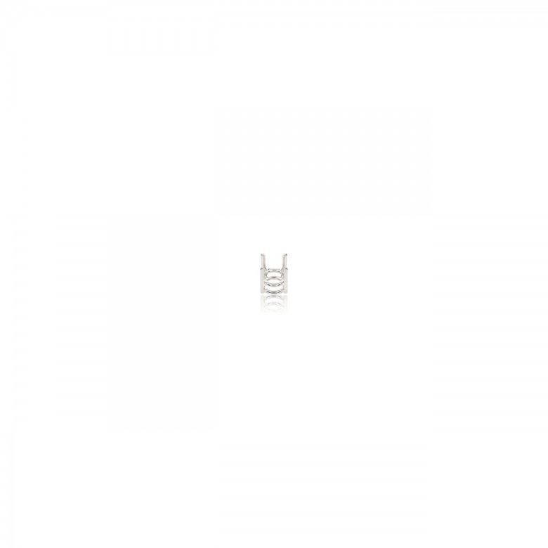 STRAIGHT THREAD GRIFF HANDMADE NO CASTED IN WHITE GOLD 18 KT