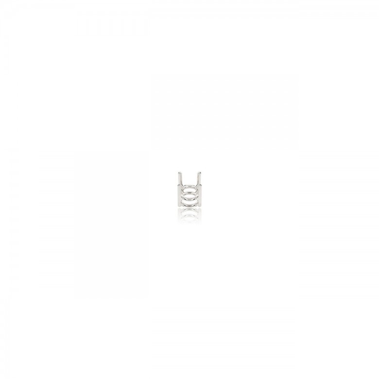 STRAIGHT THREAD GRIFF HANDMADE NO CASTED IN WHITE GOLD 18 KT
